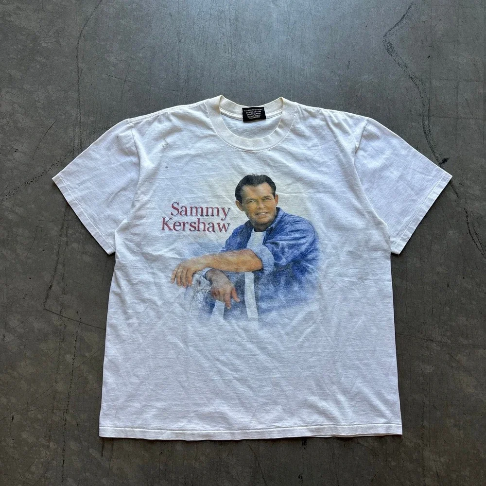 Vintage 90's Sammy Kershaw‎ S2K Country Tour Shirt Single Stitch Size XL